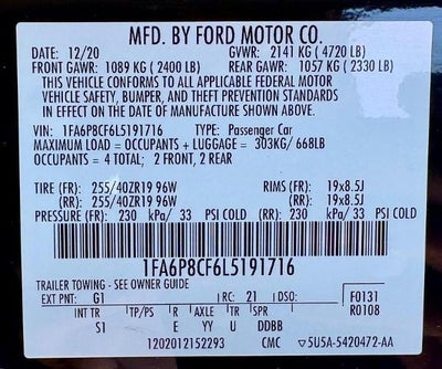 2020 Ford Mustang GT