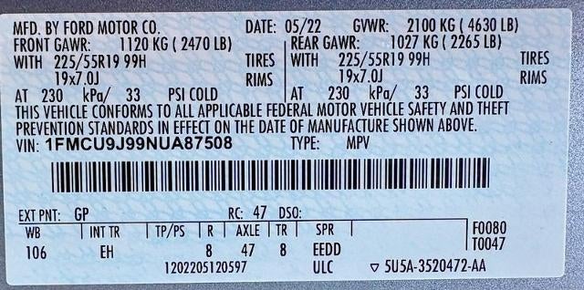 2022 Ford Escape Titanium