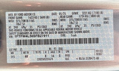 2025 Ford F-150 Tremor