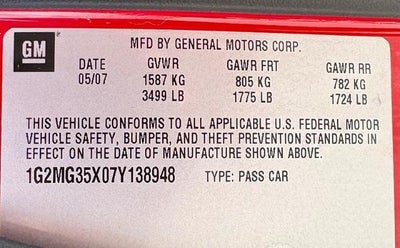 2007 Pontiac Solstice GXP