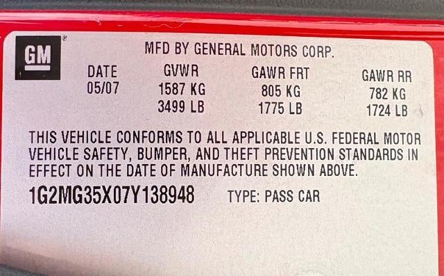 2007 Pontiac Solstice GXP