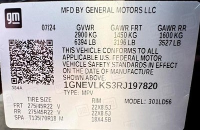 2024 Chevrolet Traverse RS