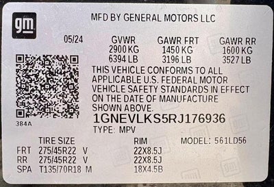 2024 Chevrolet Traverse RS