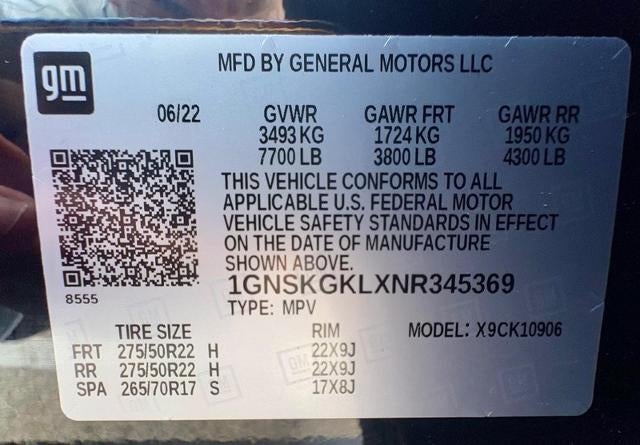 2022 Chevrolet Suburban High Country