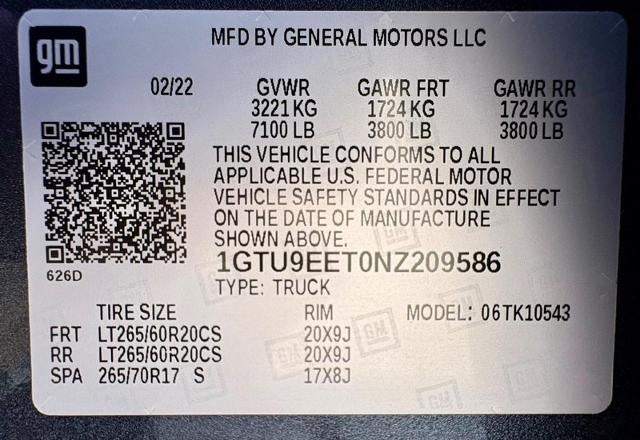 2022 GMC Sierra 1500 Limited AT4