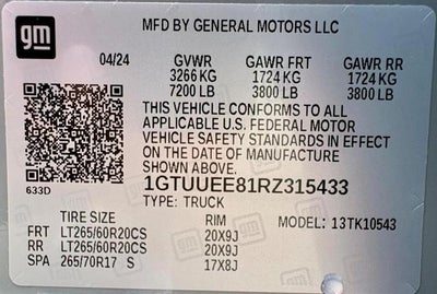 2024 GMC Sierra 1500 AT4