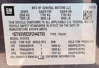 2015 GMC Sierra 1500 SLT