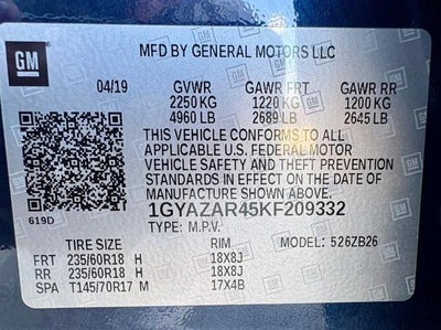 2019 Cadillac XT4 FWD Luxury