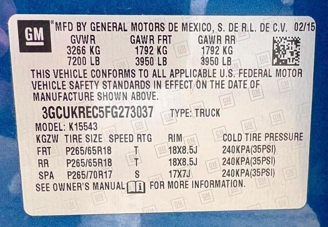2015 Chevrolet Silverado 1500 LT