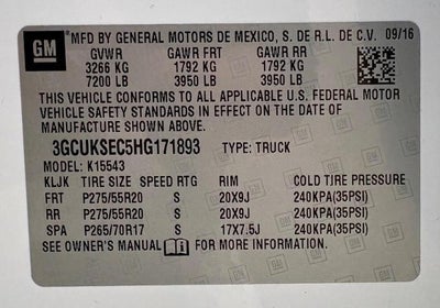 2017 Chevrolet Silverado 1500 LTZ