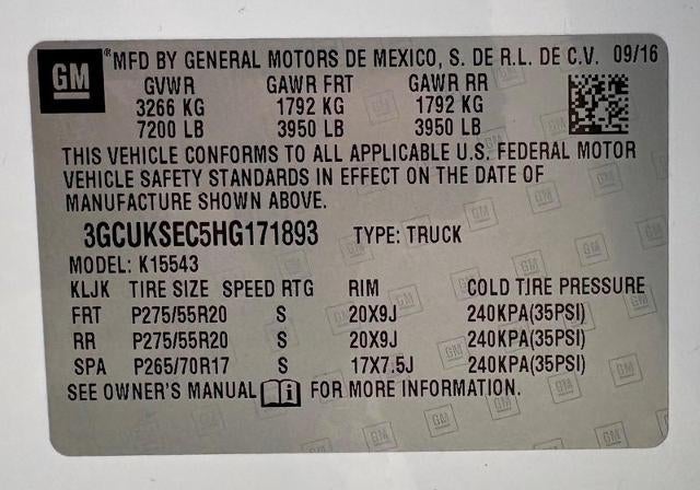 2017 Chevrolet Silverado 1500 LTZ