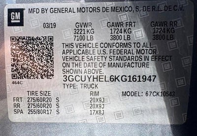 2019 Chevrolet Silverado 1500 High Country