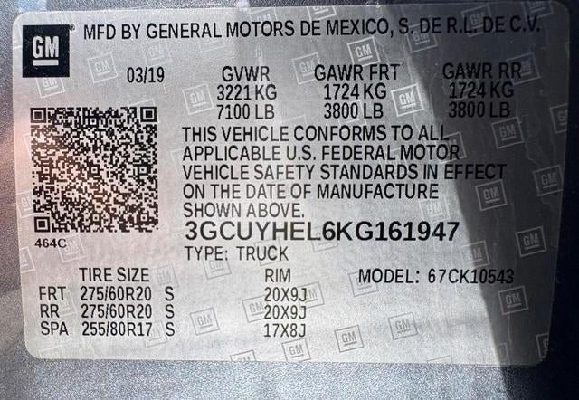 2019 Chevrolet Silverado 1500 High Country