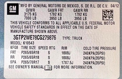 2012 GMC Sierra 1500 SLT