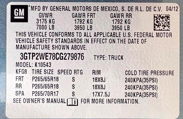2012 GMC Sierra 1500 SLT