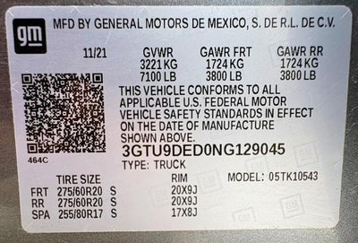 2022 GMC Sierra 1500 Limited SLT