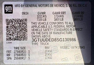 2025 GMC Sierra 1500 SLT