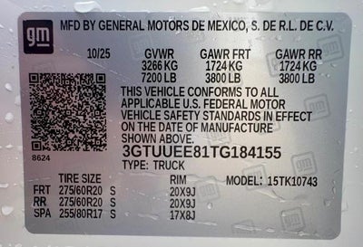 2026 GMC Sierra 1500 AT4