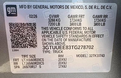 2026 GMC Sierra 1500 AT4