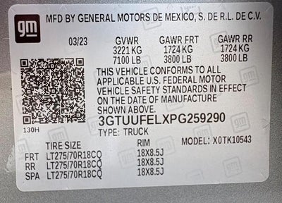 2023 GMC Sierra 1500 AT4X