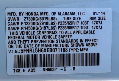 2014 Honda Odyssey EX-L