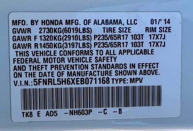 2014 Honda Odyssey EX-L