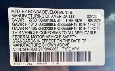 2023 Honda Odyssey Elite