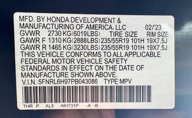 2023 Honda Odyssey Elite