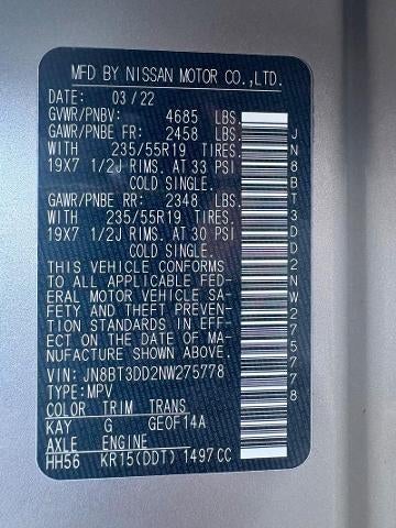 2022 Nissan Rogue Platinum