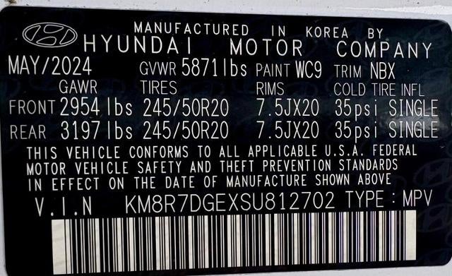 2025 Hyundai Palisade Calligraphy