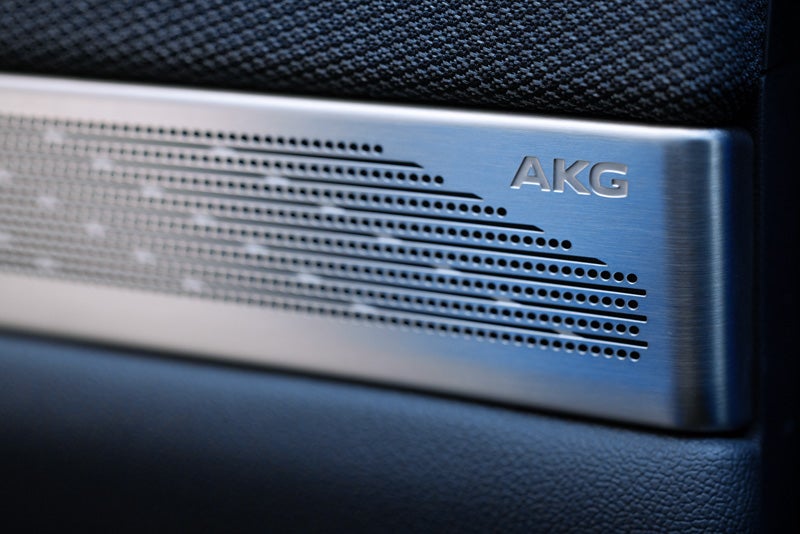 Close-up View of the AKG Studio Audio Speaker | Russ Braunecker Auto Group in EFFINGHAM IL